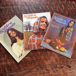 Golden Hands Magazine Set Vol 2 Parts 16 22 23 Crochet Dressmaking Needlepoint P